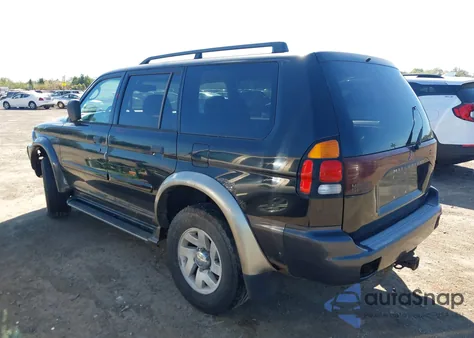 2001 Mitsubishi Montero Sport Xls z USA, uszkodzony, nr VIN JA4MT31H51P008337